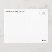 -Amerikaanse West Art, Buffalo Hunt van Wimar Briefkaart (Achterkant)