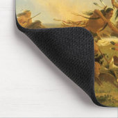 -Amerikaanse West Art, Buffalo Hunt van Wimar Muismat (Hoek)