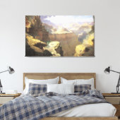  Amerikaanse West Art, Grand Canyon van Leigh Canvas Afdruk (Insitu (Slaapkamer))