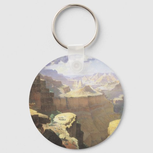  Amerikaanse West Art, Grand Canyon van Leigh Sleutelhanger (Voorkant)