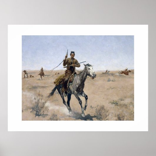 Amerikaanse western cowboy poster (Voorkant)