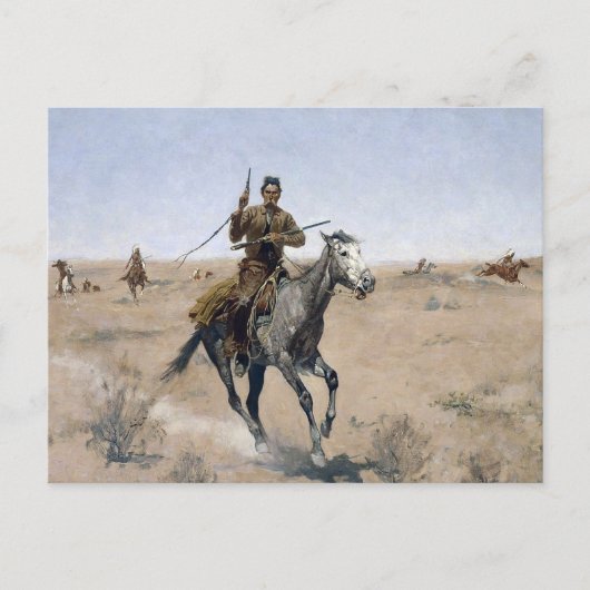 Amerikaanse Westerne cowboy Briefkaart (Voorkant)