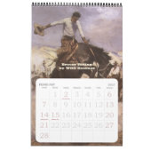 -Amerikaanse westjongens, Westerne Kunst Kalender (Feb 2027)