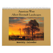 Amerikaanse westlandschapskalender kalender (Hoes)