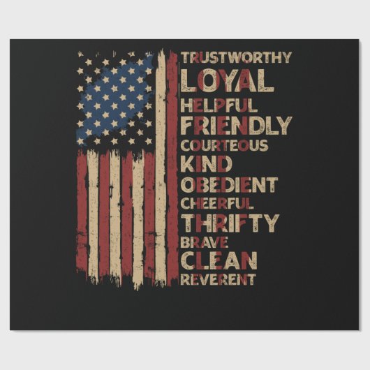  Amerikaanse wet op het scoutingprogramma voor vla Cadeaupapier (Vlak)