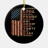  Amerikaanse wet op het scoutingprogramma voor vla Keramisch Ornament (Voorkant)