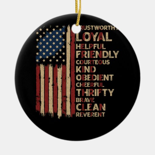  Amerikaanse wet op het scoutingprogramma voor vla Keramisch Ornament (Voorkant)