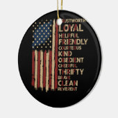  Amerikaanse wet op het scoutingprogramma voor vla Keramisch Ornament (Links)