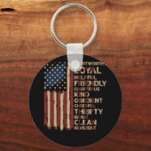 Amerikaanse wet op het scoutingprogramma voor vla Sleutelhanger (Voorkant)