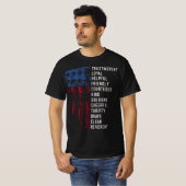 Amerikaanse wetgeving inzake het uitdelen van vlag t-shirt (Voorkant volledig)