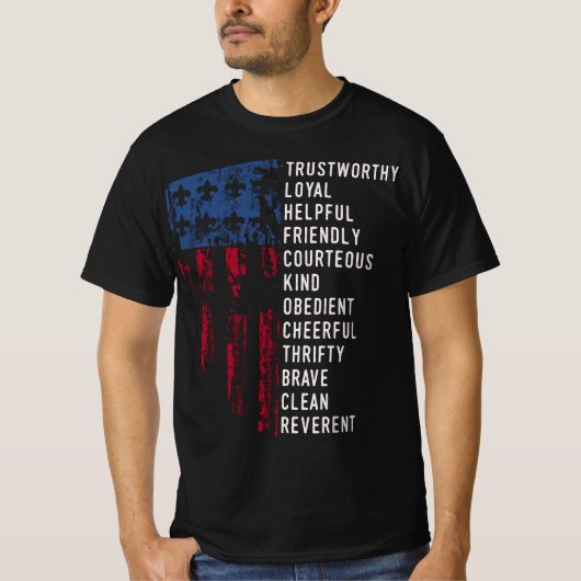 Amerikaanse wetgeving inzake het uitdelen van vlag t-shirt (Voorkant)