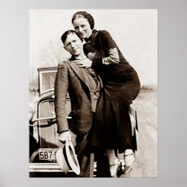 Amerikaanse wetten Bonnie & Clyde The Barrow Gang Poster