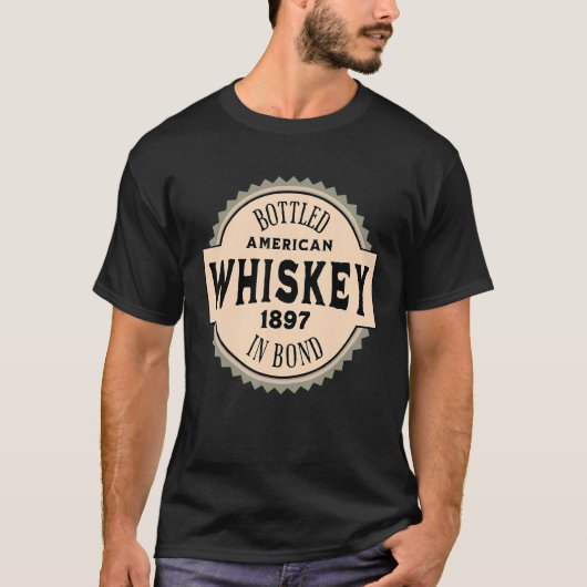 Amerikaanse whisky in de mond t-shirt (Voorkant)