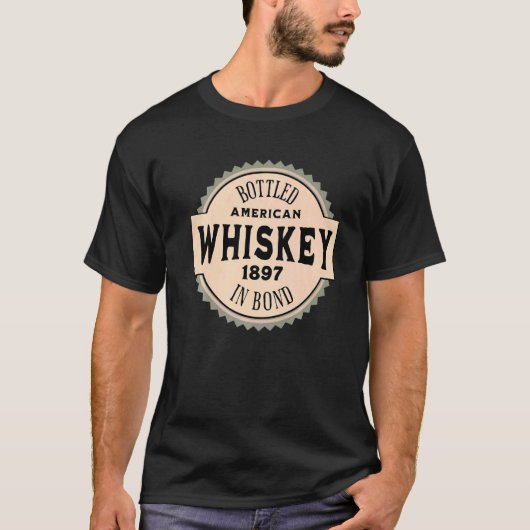 Amerikaanse whisky in de mond t-shirt (Voorkant)