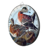 Amerikaanse Widgeon-eenden op een rots Dartbord (Voorkant Rechts)