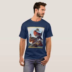 Amerikaanse Widgeon-eenden op een rots T-shirt
