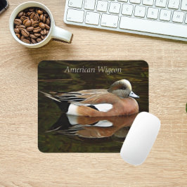 Amerikaanse Wigeon Duck op vijver Muismat