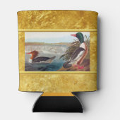 Amerikaanse wilde eenden in een rivier die zwemt blikjeskoeler (Achterkant)