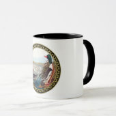 Amerikaanse wilde eenden in een rivier die zwemt mok (Voorkant rechts)