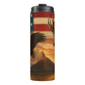 Amerikaanse wildernis, majestueuze symbolen thermosbeker (Voorkant)