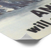 Amerikaanse Will Altijd vecht voor vrijheid Poster (Hoek)