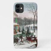 -Amerikaanse wintersceen Case-Mate iPhone Case (Achterkant)
