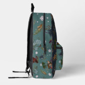 Amerikaanse wintervogels Woodland Patroon Bedrukte Rugzak (Links)