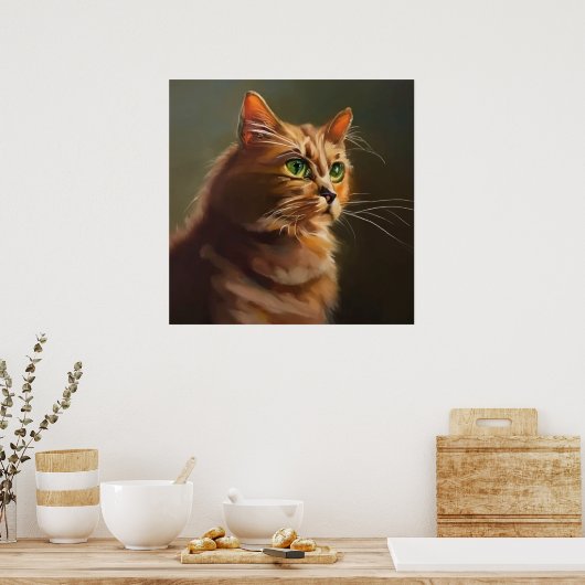 Amerikaanse Wirehair Cat Poster (Keuken)