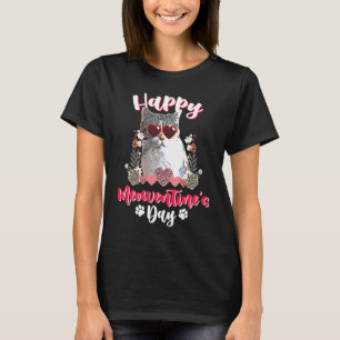 Amerikaanse Wirehair Kat Meowentines Valentijnsdag T-shirt