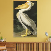 Amerikaanse witte pelikaan, Amerikaanse vogelvogel Canvas Afdruk (Insitu (Woonkamer))