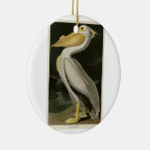 Amerikaanse witte pelikaan, Amerikaanse vogelvogel Keramisch Ornament (Rechts)