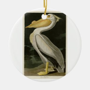 Amerikaanse witte pelikaan, Amerikaanse vogelvogel Keramisch Ornament