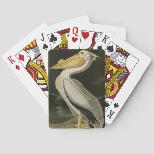 Amerikaanse witte pelikaan, Amerikaanse vogelvogel Pokerkaarten