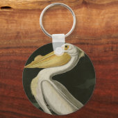 Amerikaanse witte pelikaan, Amerikaanse vogelvogel Sleutelhanger (Voorkant)