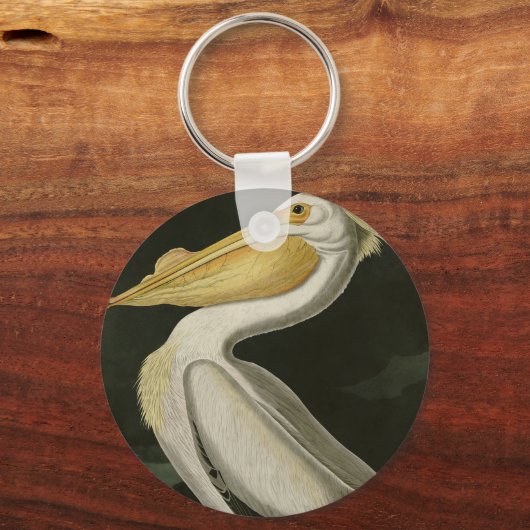 Amerikaanse witte pelikaan, Amerikaanse vogelvogel Sleutelhanger (Voorkant)