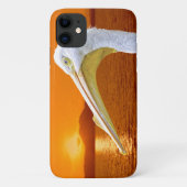 Amerikaanse Witte Pelikaan zonsondergang op Corfu Case-Mate iPhone Case (Achterkant)