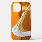 Amerikaanse Witte Pelikaan zonsondergang op Corfu Case-Mate iPhone Case (Achterkant)