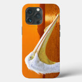Amerikaanse Witte Pelikaan zonsondergang op Corfu Case-Mate iPhone Case (Achterkant)