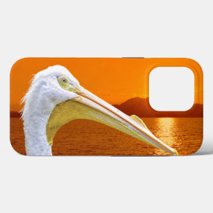 Amerikaanse Witte Pelikaan zonsondergang op Corfu Case-Mate iPhone Case