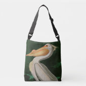 Amerikaanse witte pelikaanse vogels Audubon Crossbody Tas (Voorkant)