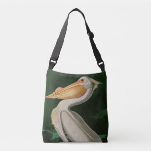 Amerikaanse witte pelikaanse vogels Audubon Crossbody Tas