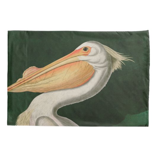 Amerikaanse witte pelikaanse vogels Audubon Kussensloop (Achterkant)