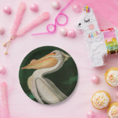 Amerikaanse witte pelikaanse vogels Audubon Papieren Bordje (Feest)