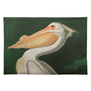 Amerikaanse witte pelikaanse vogels Audubon Placemat