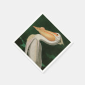 Amerikaanse witte pelikaanse vogels Audubon Servet (Hoek)