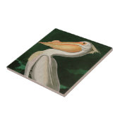 Amerikaanse witte pelikaanse vogels Audubon Tegeltje (Zijkant)