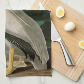 Amerikaanse witte pelikaanse vogels Audubon Theedoek (Quarter Fold)