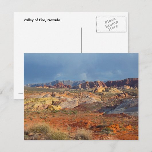 Amerikaanse woestijnlandschappen:  Valley of Fire  Briefkaart (Voorkant / Achterkant)