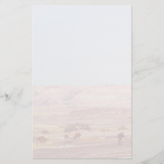 Amerikaanse woestijnpaarden P8670 Briefpapier (Voorkant)