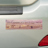 Amerikaanse woestijnpaarden P8670 Bumpersticker (Op auto)